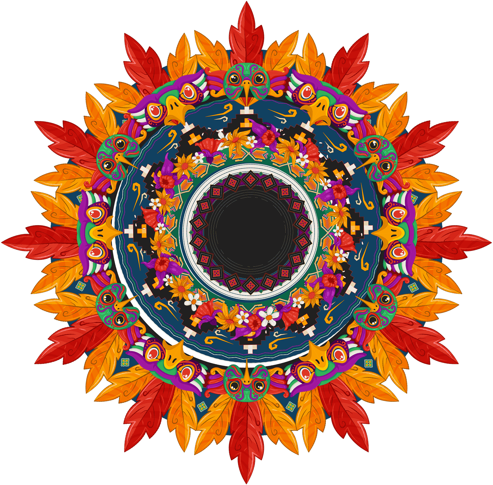 Imagen de fondo circular decorativa